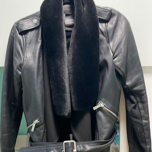 BCBG Maxazria leather Moro jacket